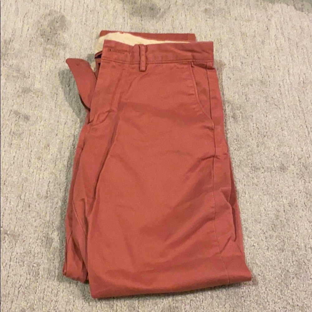 J crew urban slim pants salmon color